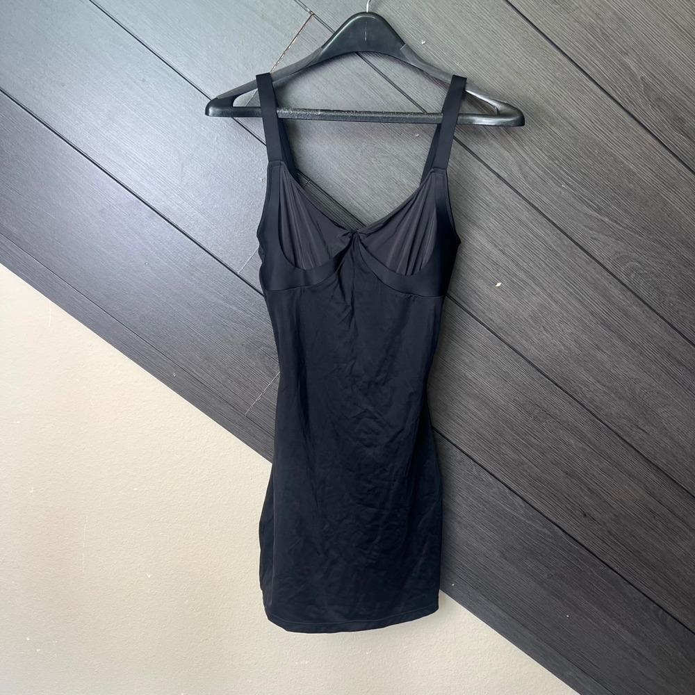 Assets By Spanx Women's Shaping Slip Dress Black Size Large Smoothing Shapewear